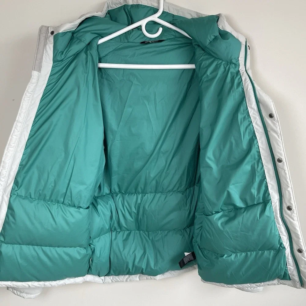 The North Face Men's 550 Goose Down Puffer Jacket Beacon Parka Coat Sz L Gray